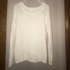 White Knitted Sweater